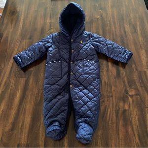 Ralph Lauren Fall II Navy Snow Suit Quilted Hooded